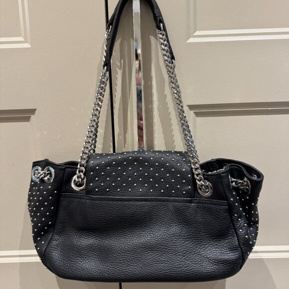 Aimee Kestenberg black leather chain reaction shoulder bag - Picture 3 of 4
